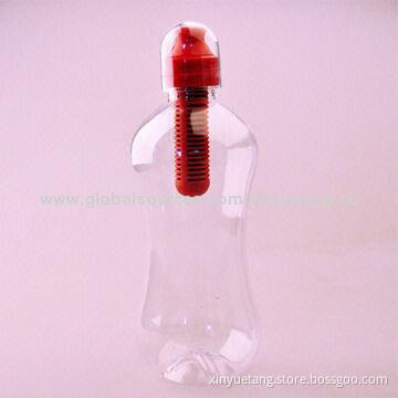 Plastic Water Bottle with Filter, BPA Free